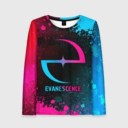 Лонгслив женский Evanescence - neon gradient, цвет: 3D-принт