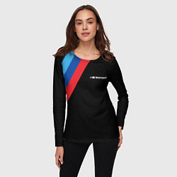 Лонгслив женский BMW Motosport - Три линии, цвет: 3D-принт — фото 2