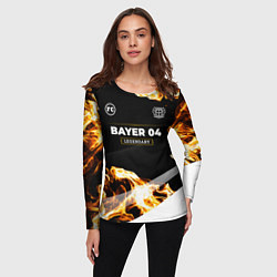 Лонгслив женский Bayer 04 legendary sport fire, цвет: 3D-принт — фото 2