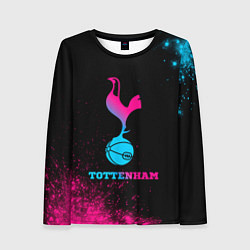 Лонгслив женский Tottenham - neon gradient, цвет: 3D-принт