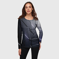 Лонгслив женский Рельефные фигуры, цвет: 3D-принт — фото 2