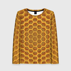 Женский лонгслив Volumetric honeycombs
