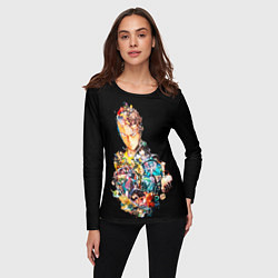 Лонгслив женский Все арки - One Punch Man, цвет: 3D-принт — фото 2