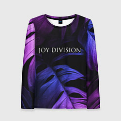 Женский лонгслив Joy Division neon monstera