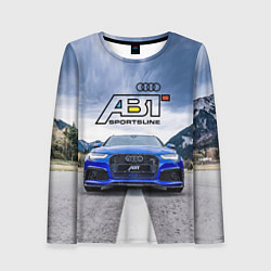 Женский лонгслив Audi ABT - sportsline на трассе