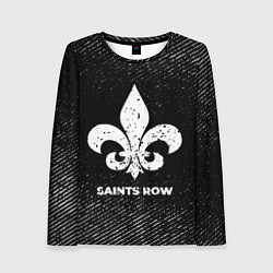 Женский лонгслив Saints Row с потертостями на темном фоне