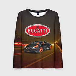 Женский лонгслив Bugatti на ночной дороге