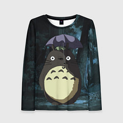 Лонгслив женский Totoro in rain forest, цвет: 3D-принт