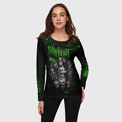 Лонгслив женский Slipknot green, цвет: 3D-принт — фото 2