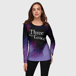 Лонгслив женский Three Days Grace lilac, цвет: 3D-принт — фото 2