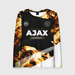 Лонгслив женский Ajax legendary sport fire, цвет: 3D-принт