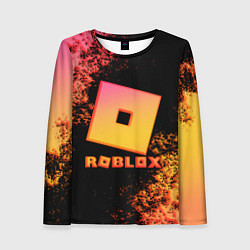 Лонгслив женский Roblox logo gradient, цвет: 3D-принт