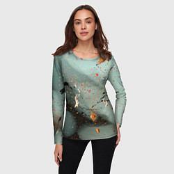 Лонгслив женский Светлый туман и разные краски, цвет: 3D-принт — фото 2