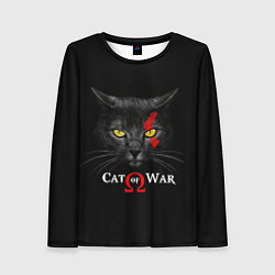Женский лонгслив Cat of war collab