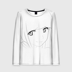 Женский лонгслив Аниме девочка скетч