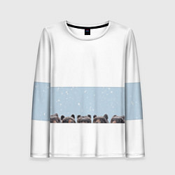 Лонгслив женский Медведи в засаде, цвет: 3D-принт