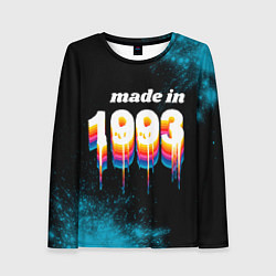 Лонгслив женский Made in 1993: liquid art, цвет: 3D-принт