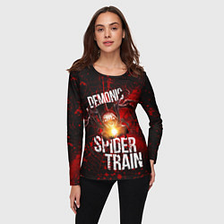 Лонгслив женский Demonic spider-train, цвет: 3D-принт — фото 2