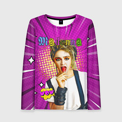 Лонгслив женский Madonna 80s Pop Art, цвет: 3D-принт