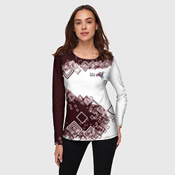 Лонгслив женский Сноуборд Кролик, цвет: 3D-принт — фото 2