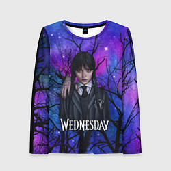 Женский лонгслив Wednesday background