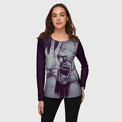 Лонгслив женский Крик хоррор, цвет: 3D-принт — фото 2