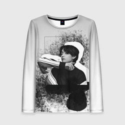 Лонгслив женский Тэхён и его тень, цвет: 3D-принт