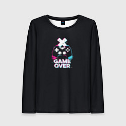 Лонгслив женский Надпись game over, цвет: 3D-принт