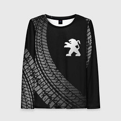 Женский лонгслив Peugeot tire tracks