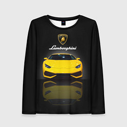 Лонгслив женский Итальянский суперкар Lamborghini Aventador, цвет: 3D-принт