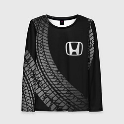 Женский лонгслив Honda tire tracks