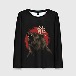 Женский лонгслив Japanese bear