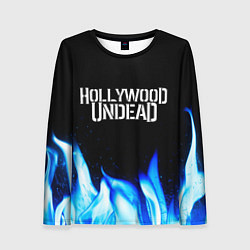 Женский лонгслив Hollywood Undead blue fire