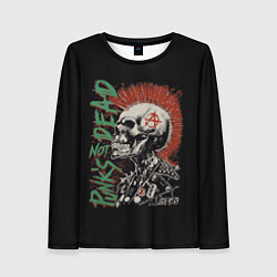 Лонгслив женский Punks not dead, цвет: 3D-принт