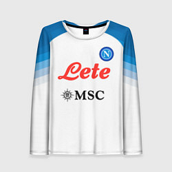 Лонгслив женский Виктор Осимхен Наполи форма 2223 гостевая, цвет: 3D-принт