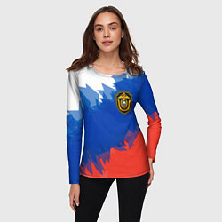 Лонгслив женский Граница, цвет: 3D-принт — фото 2