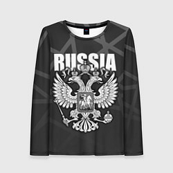 Женский лонгслив Russia - герб РФ