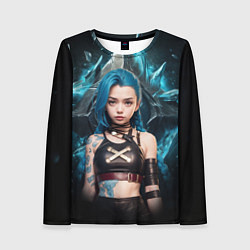 Лонгслив женский Jinx arcane league of legends, цвет: 3D-принт