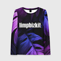 Женский лонгслив Limp Bizkit neon monstera