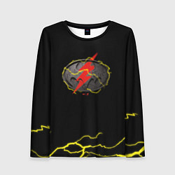 Лонгслив женский Flash and Batman logo, цвет: 3D-принт