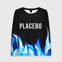 Лонгслив женский Placebo blue fire, цвет: 3D-принт