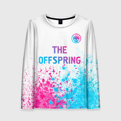 Женский лонгслив The Offspring neon gradient style: символ сверху