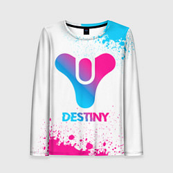 Лонгслив женский Destiny neon gradient style, цвет: 3D-принт