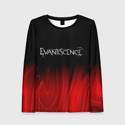 Женский лонгслив Evanescence red plasma