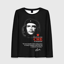 Лонгслив женский Che Guevara автограф, цвет: 3D-принт