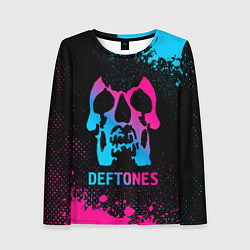 Лонгслив женский Deftones - neon gradient, цвет: 3D-принт