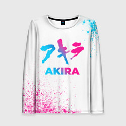 Лонгслив женский Akira neon gradient style, цвет: 3D-принт