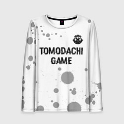 Лонгслив женский Tomodachi Game glitch на светлом фоне: символ свер, цвет: 3D-принт