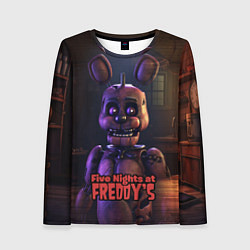 Лонгслив женский Five Nights at Freddys Bonnie, цвет: 3D-принт