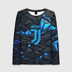 Лонгслив женский Blue logo Juventus, цвет: 3D-принт